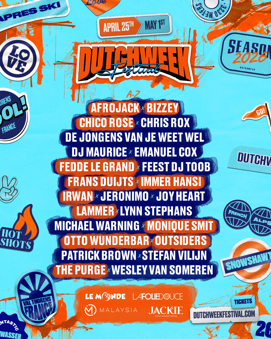 Je bekijkt nu Volledige line-up: Dutchweek Festival 2026